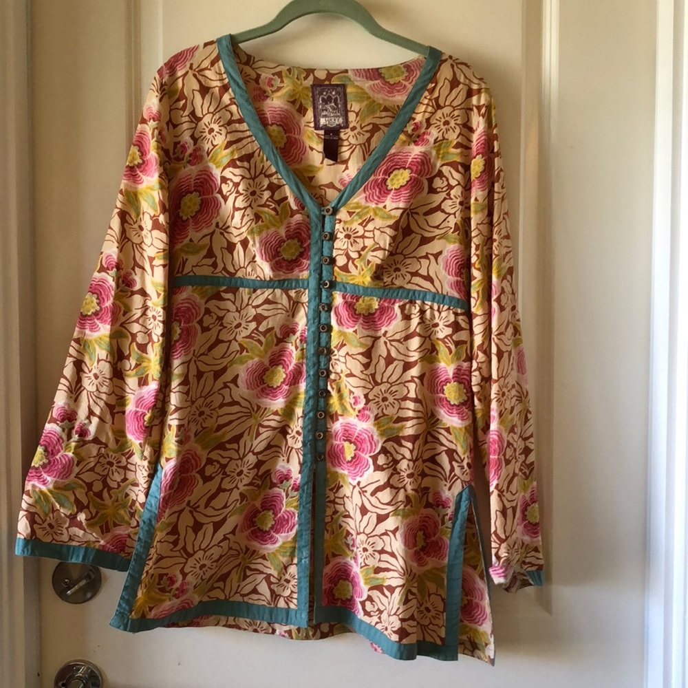 Lucky brand M 100% cotton tunic